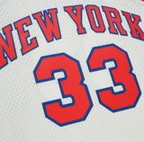 New York KNICKS PATRICK EWING MITCHELL AND NESS CREAM SWINGMAN JERSEY