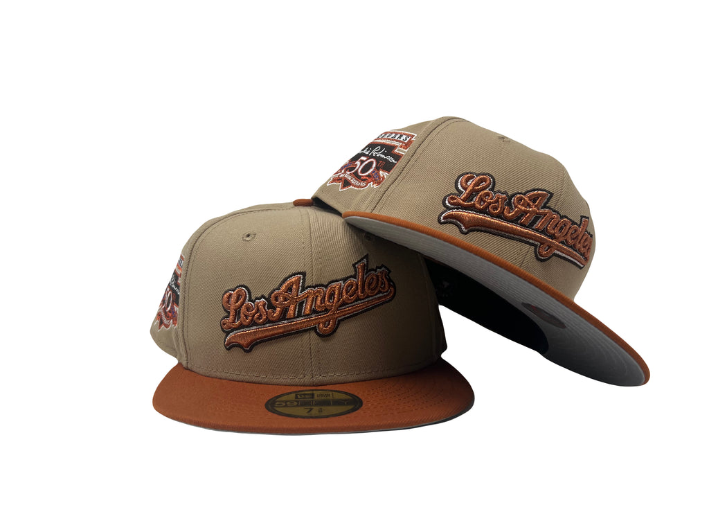 LA Dodgers Jackie Robinson 50th Anniversary New Era Fitted Hat