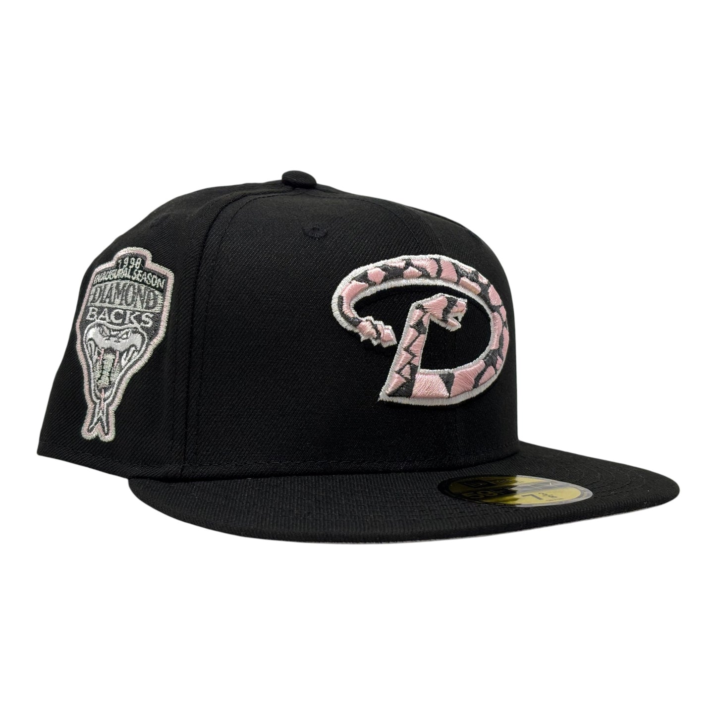 Arizona Diamondbacks 1998 Inaugural Season 59Fifty New Era Fitted Hat-Black Pink