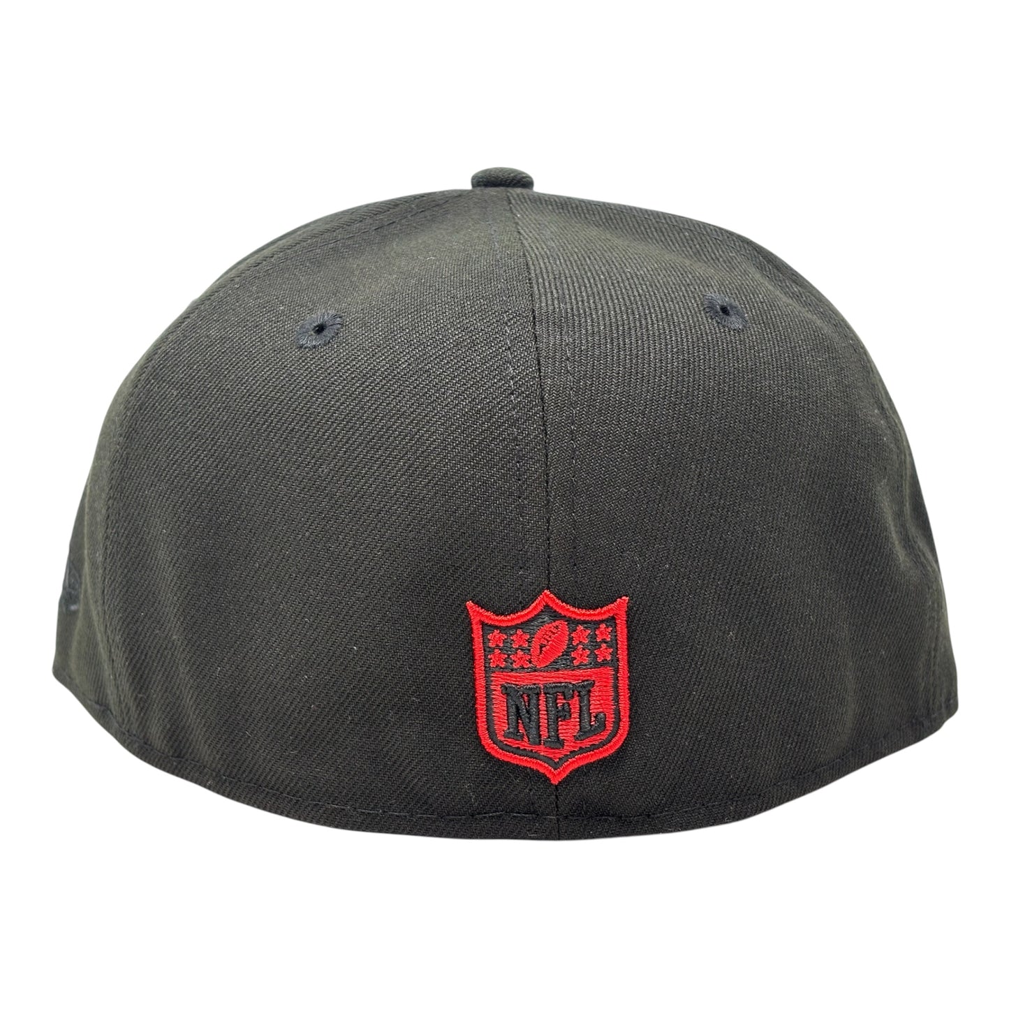 Oakland Raiders 60th Anniversary Red Brim 59Fifty Fitted Hats-Black