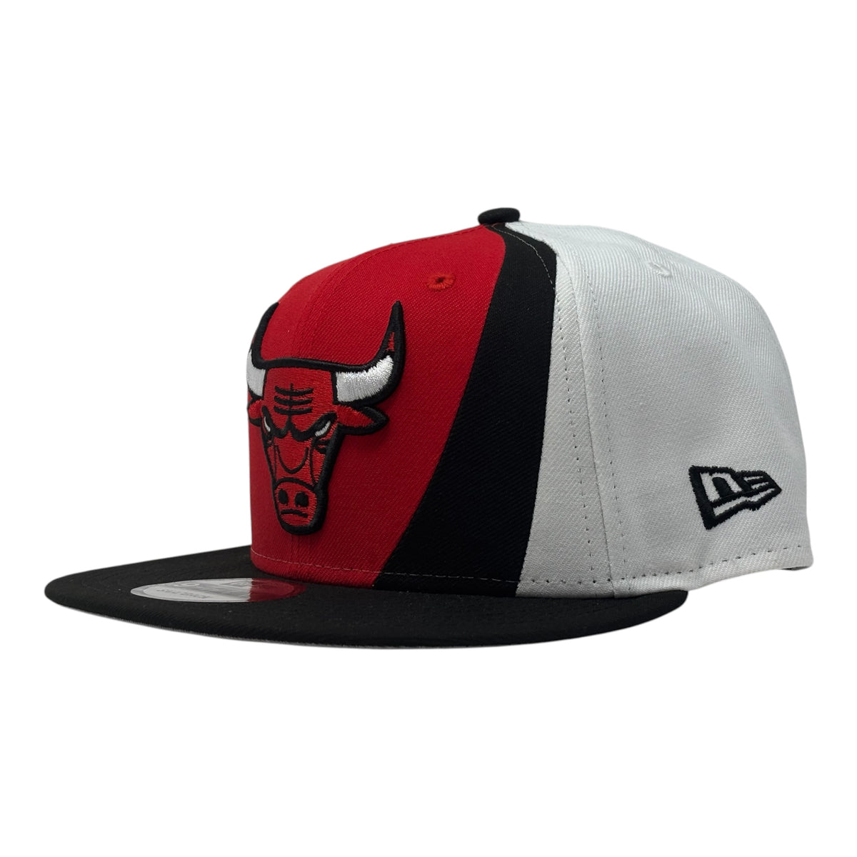Chicago Bulls 9Fifty Tri Panel Shock 9Fifty Snapback Hats- Red Black White