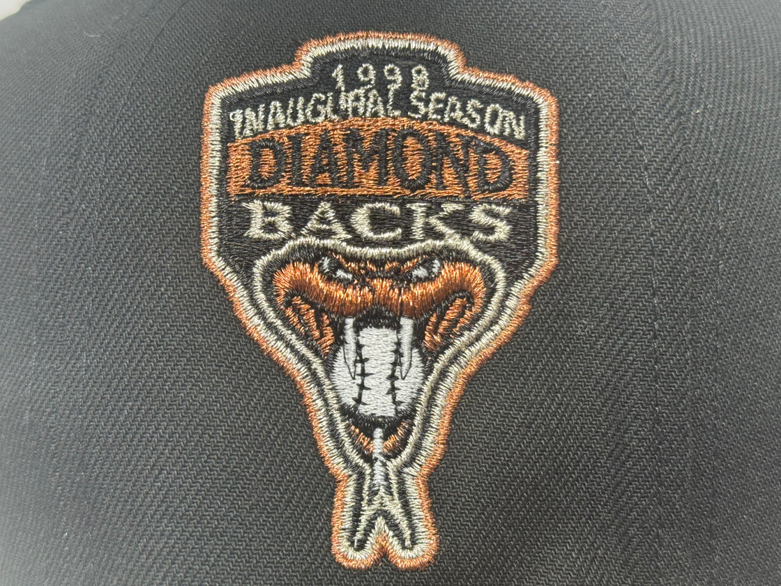 Arizona Diamondbacks 1998 Inaugural Season Black Dark Gray Fitted Hats