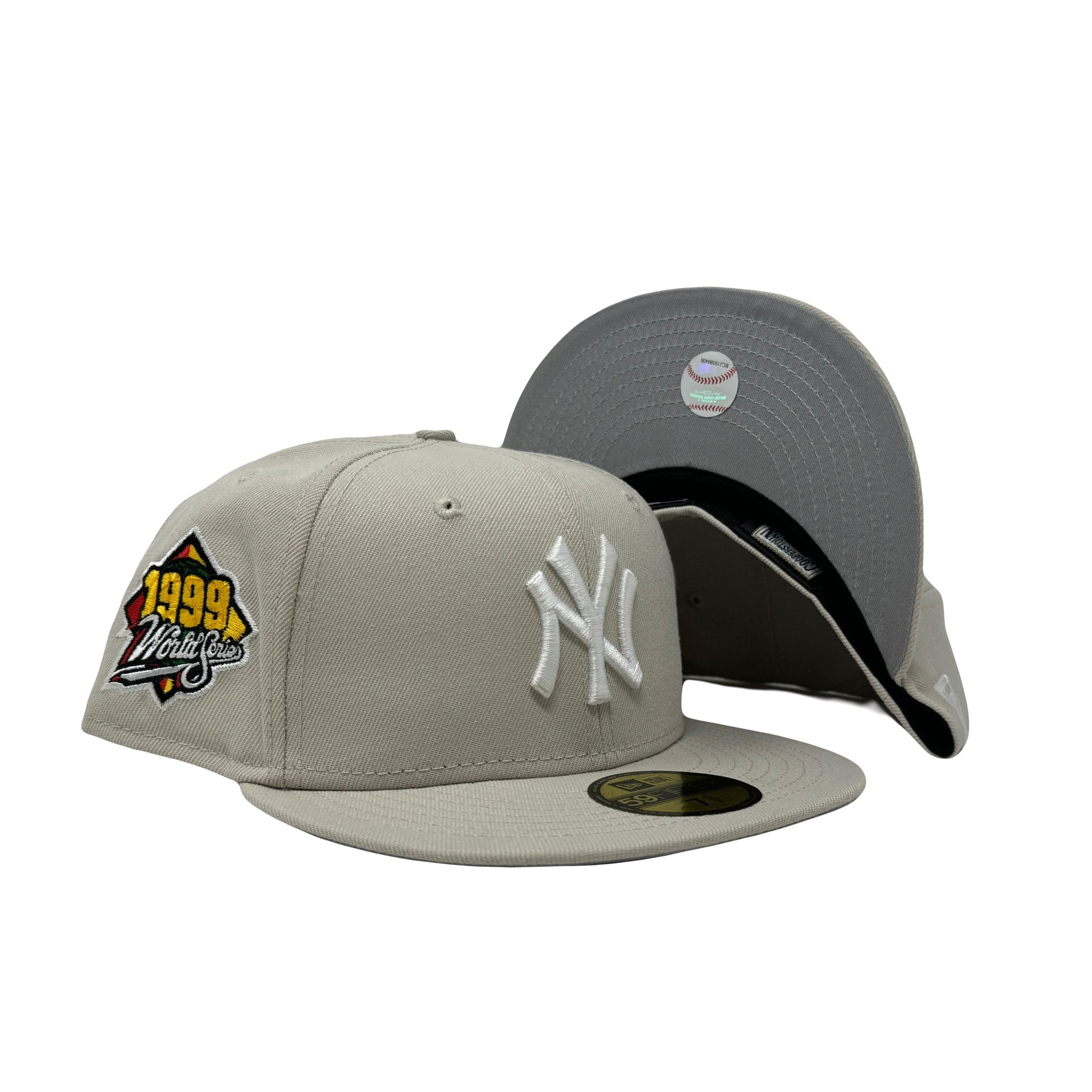 New York Yankees 1999 World Series Stone Color 5950 New Era Fitted Hat