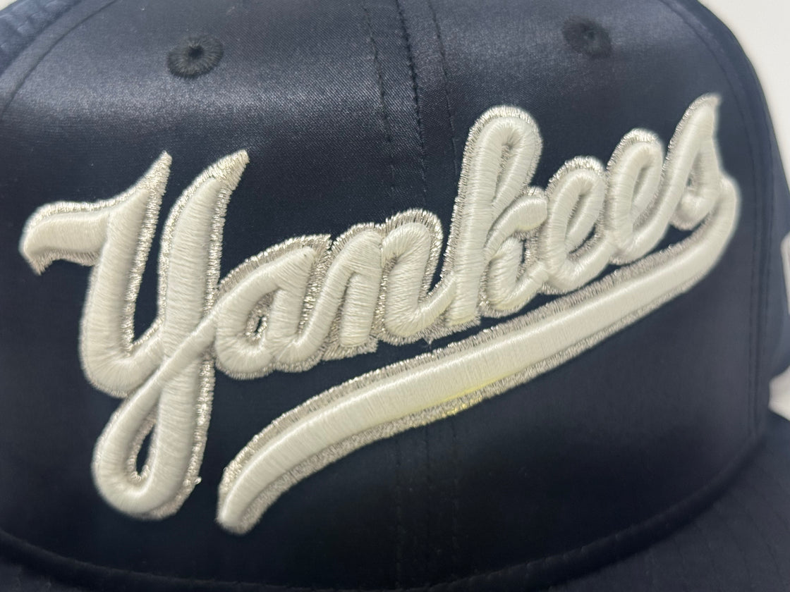 New York Yankees 1962 World Series Satin Fitted Hat-Navy