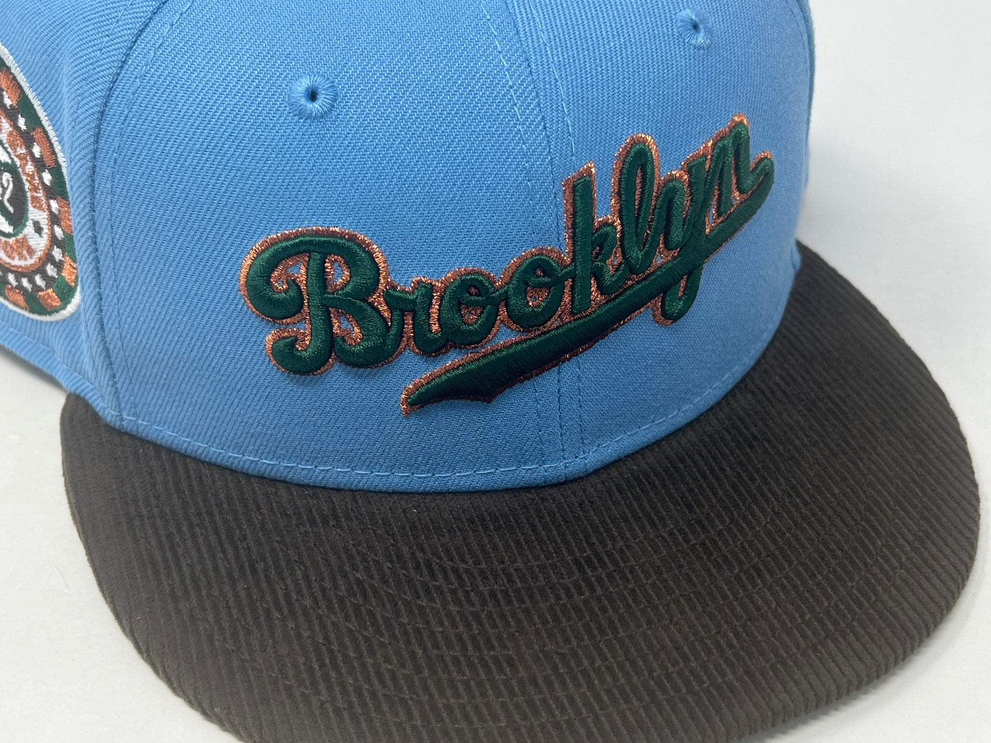BROOKLYN DODGERS JACKIE ROBINSON 1942 ALL STAR GAME WALNUT CORDUROY VISOR NEW ERA FITTED HAT