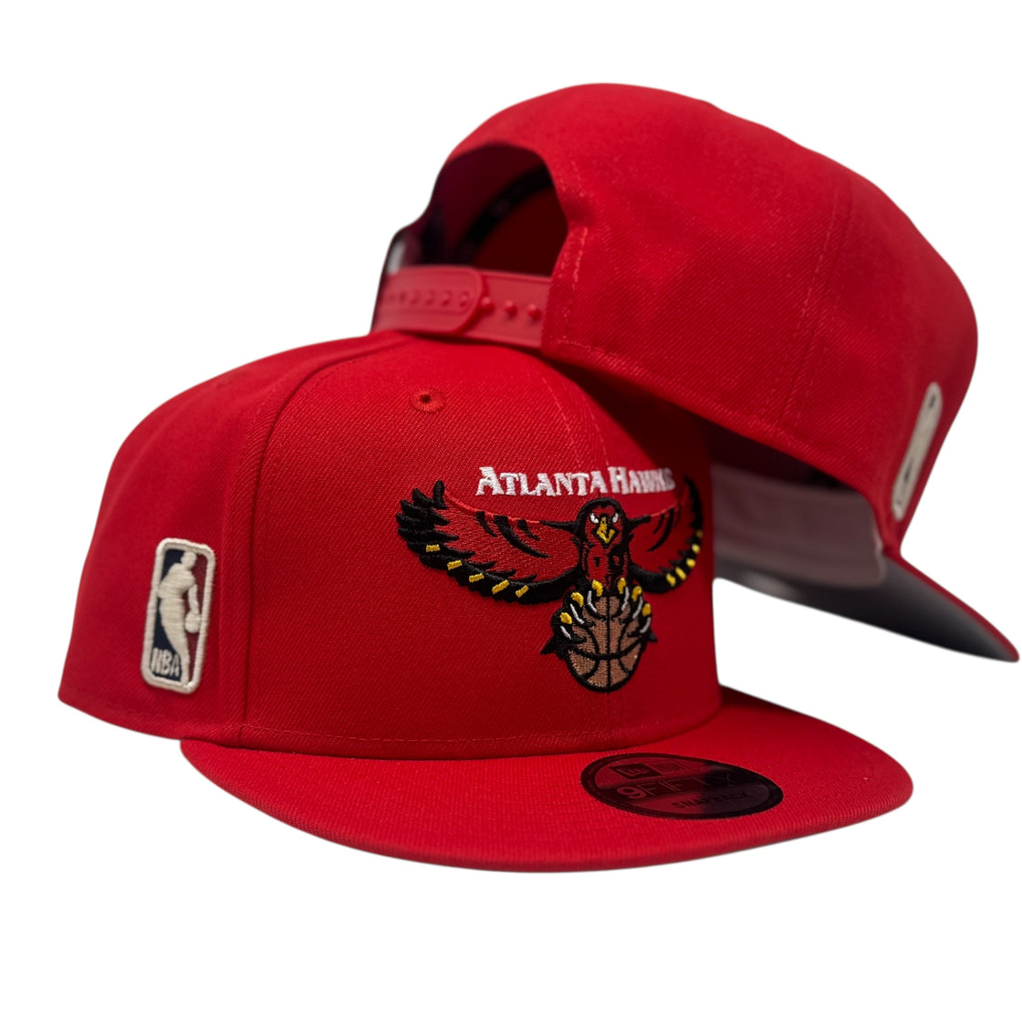 Atlanta Hawks Hardwood Classics Team Snapback Hat-Red