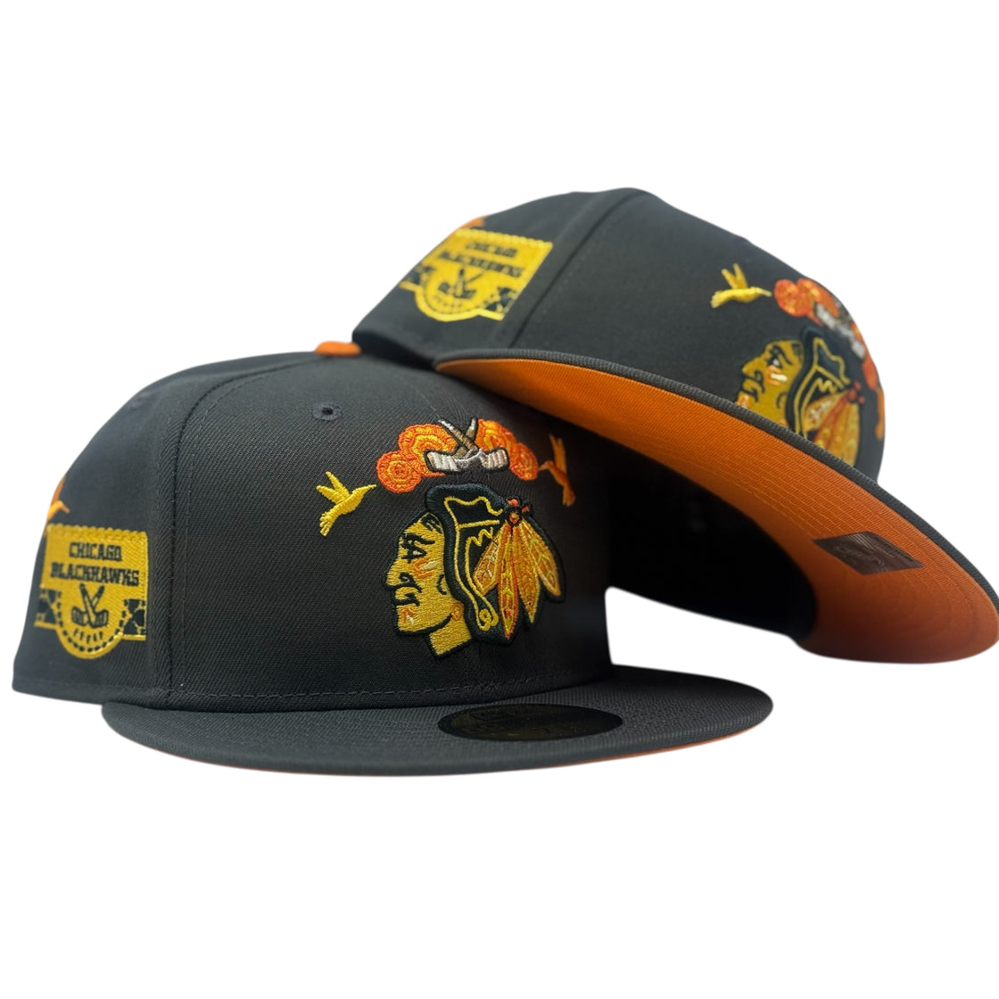 Chicago Blackhawks Day of the Dead Graphite 59FIFTY Fitted