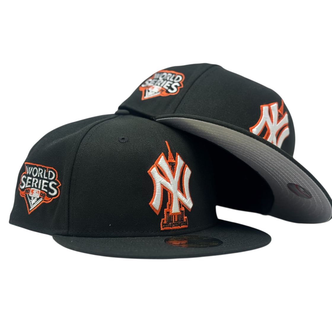 New York Yankees Empire State 2009 World Series Hats-Black Orange