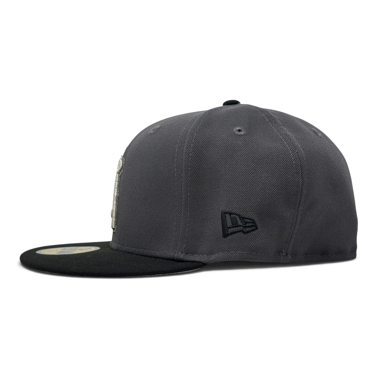 Los Angeles Angels 50th Anniversary New Era Fitted Hat-Black Dark Gray