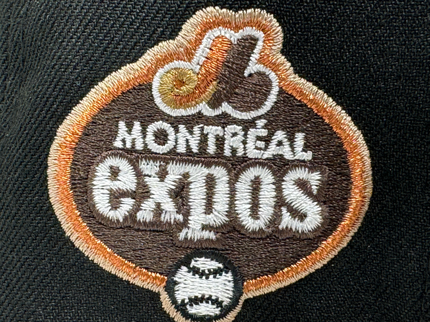 Montreal Expos Black Camel 59Fifty New Era Fitted Hat