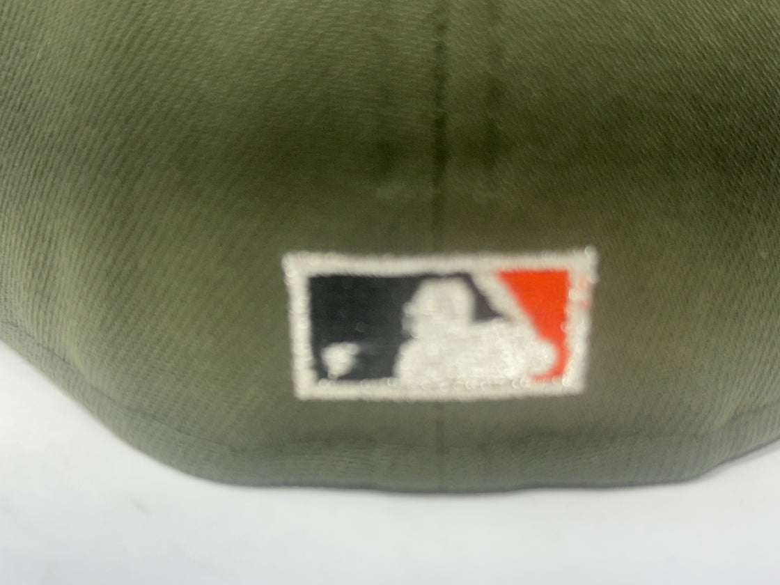 Los Angeles Angels 50th Anniversary Fitted Hat-Olive Black