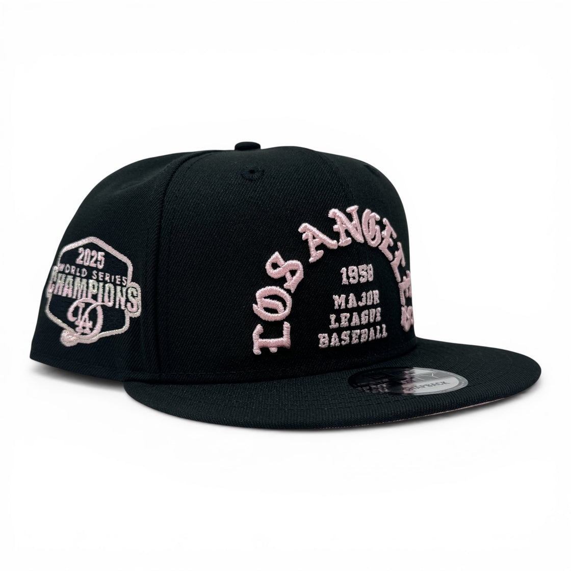 Los Angeles Dodgers 2025 World Champions Snapback-Black Pink