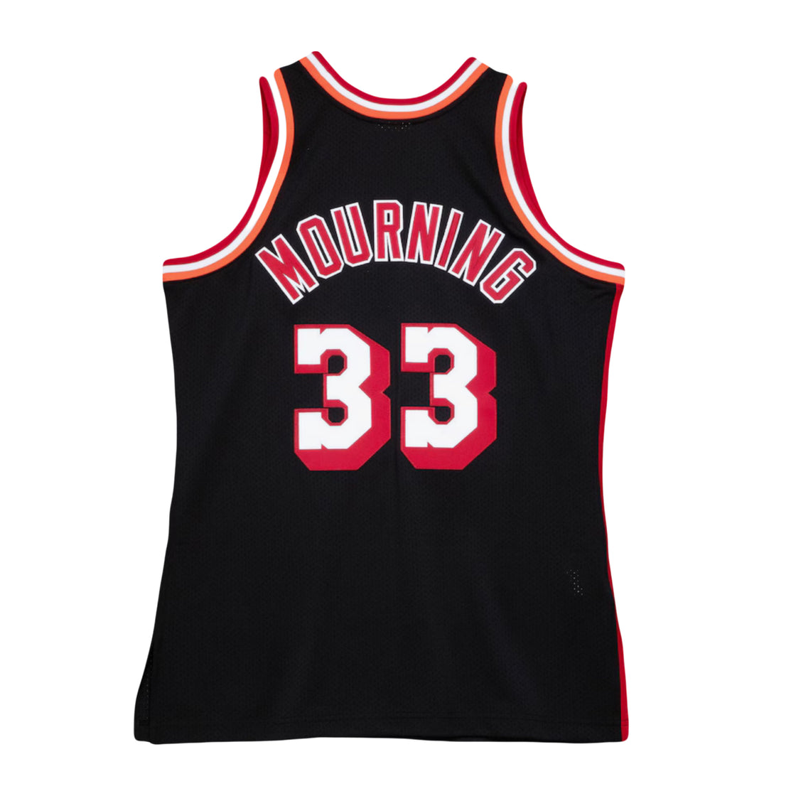 Men's Alonzo Mourning Black Miami Heat 1996/97 Swingman Jersey