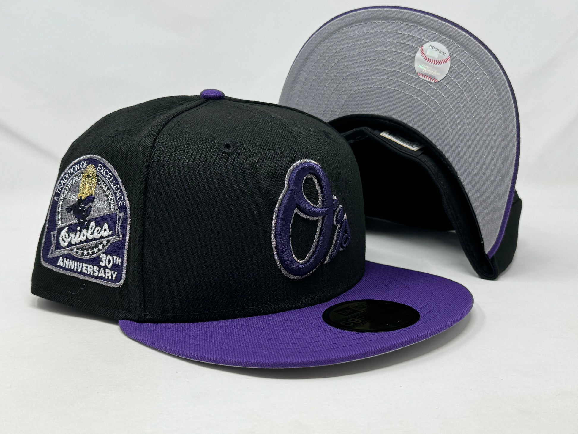 Baltimore Orioles 30th Anniversary "Eggplant Collection" 5950 New Era Fitted Hat