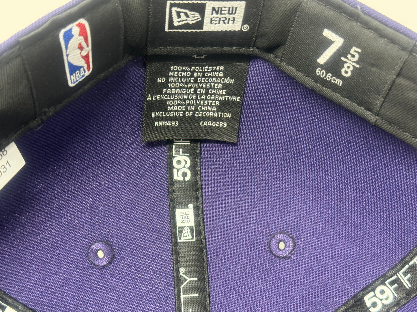 Sacramento Kings 40th Anniversary New Era Fitted Hat-Purple Black