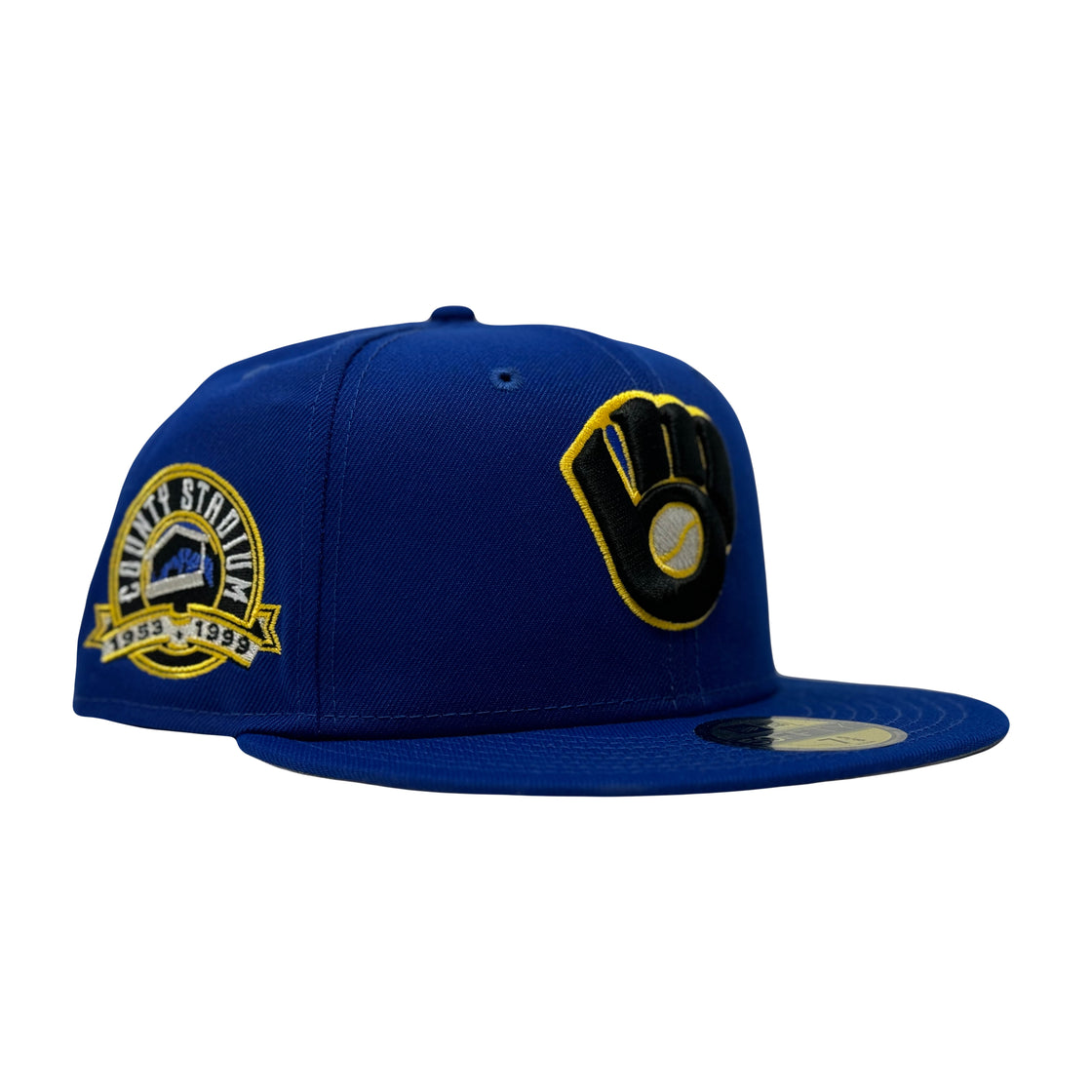 Milwaukee Brewers Royal Blue County Stadium 59Fifty New Era Fitted Hat