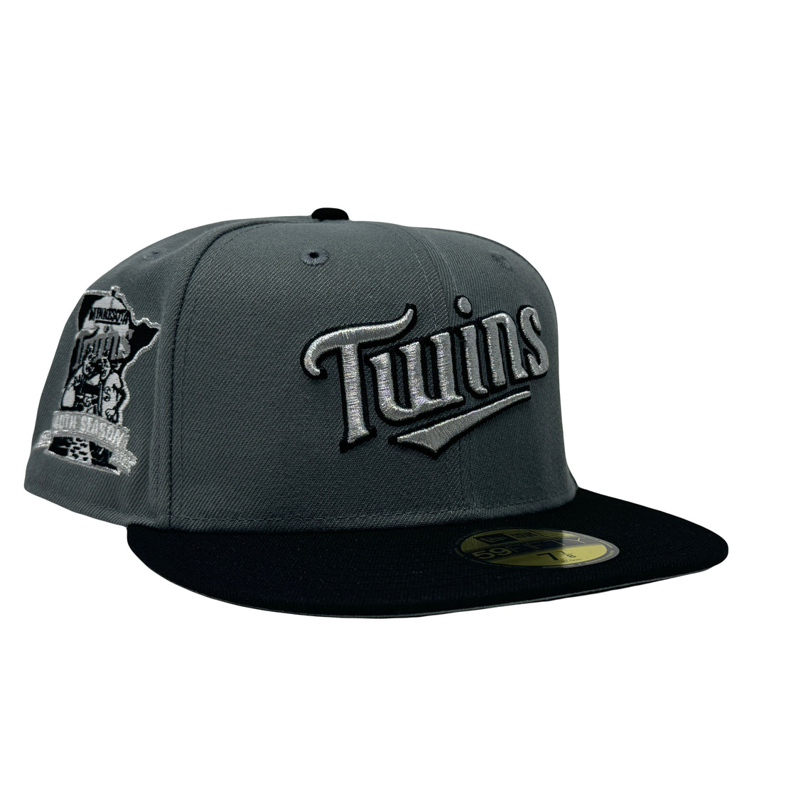 Minnesota Twins 40th Anniversary Gray Brim 59Fifty New Era Fitted Hat