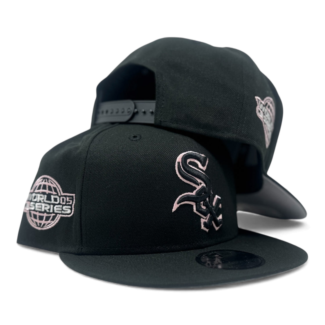 Chicago White Sox 2005 World Series Snapback Hat- Black Pink
