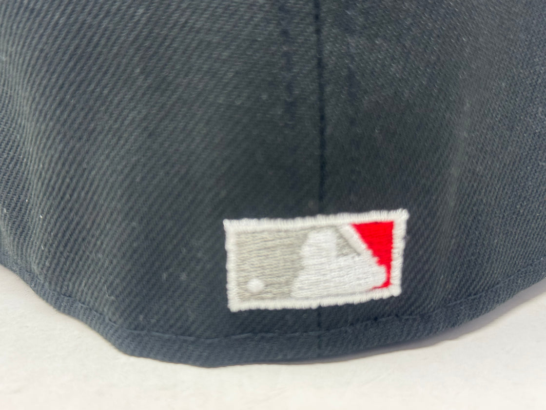 Los Angeles Dodgers 40th Anniversary Upside Down Logo Fitted Hats-Black Red