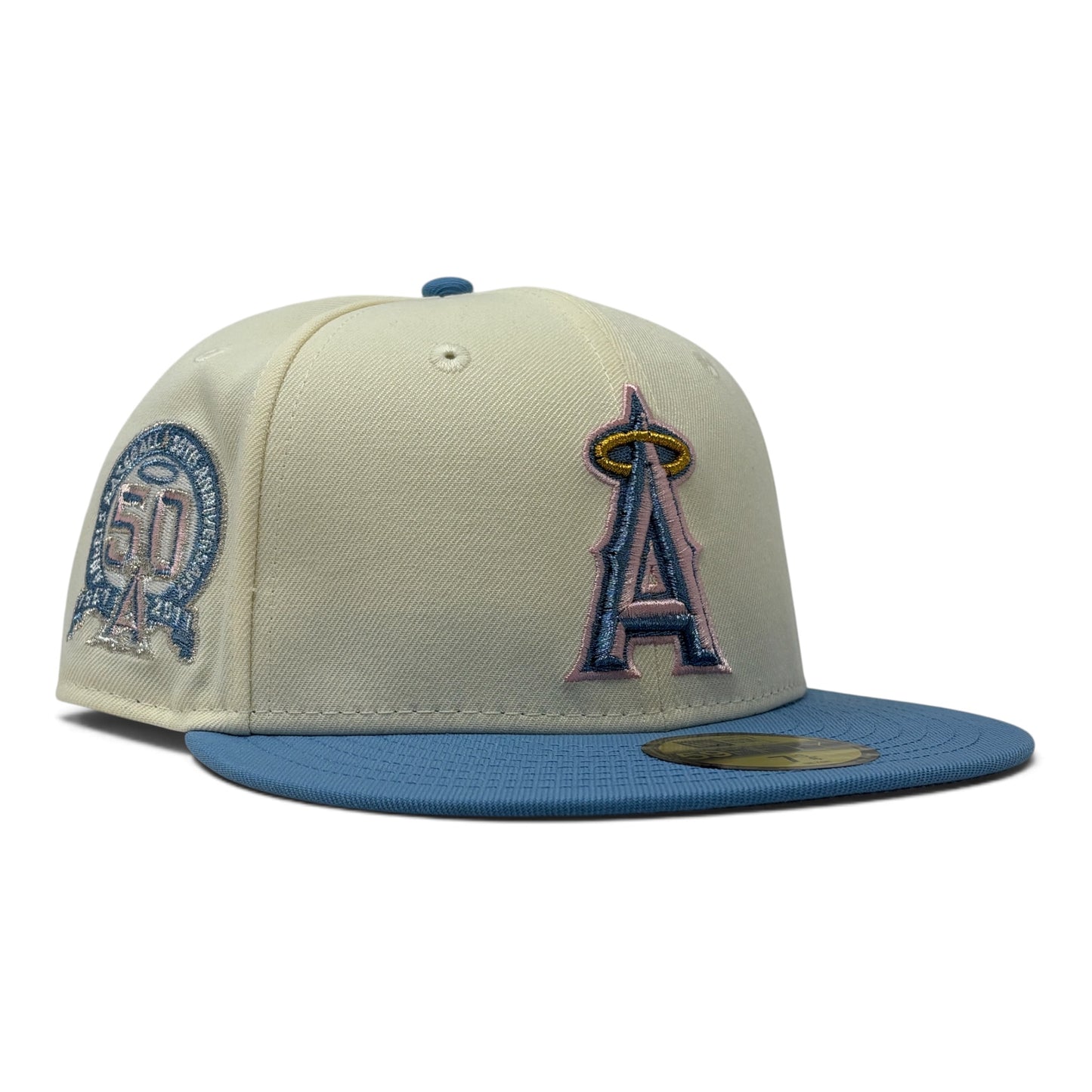 Los Angeles Angels 50th Anniversary New Era Fitted Hat-Cotton Candy