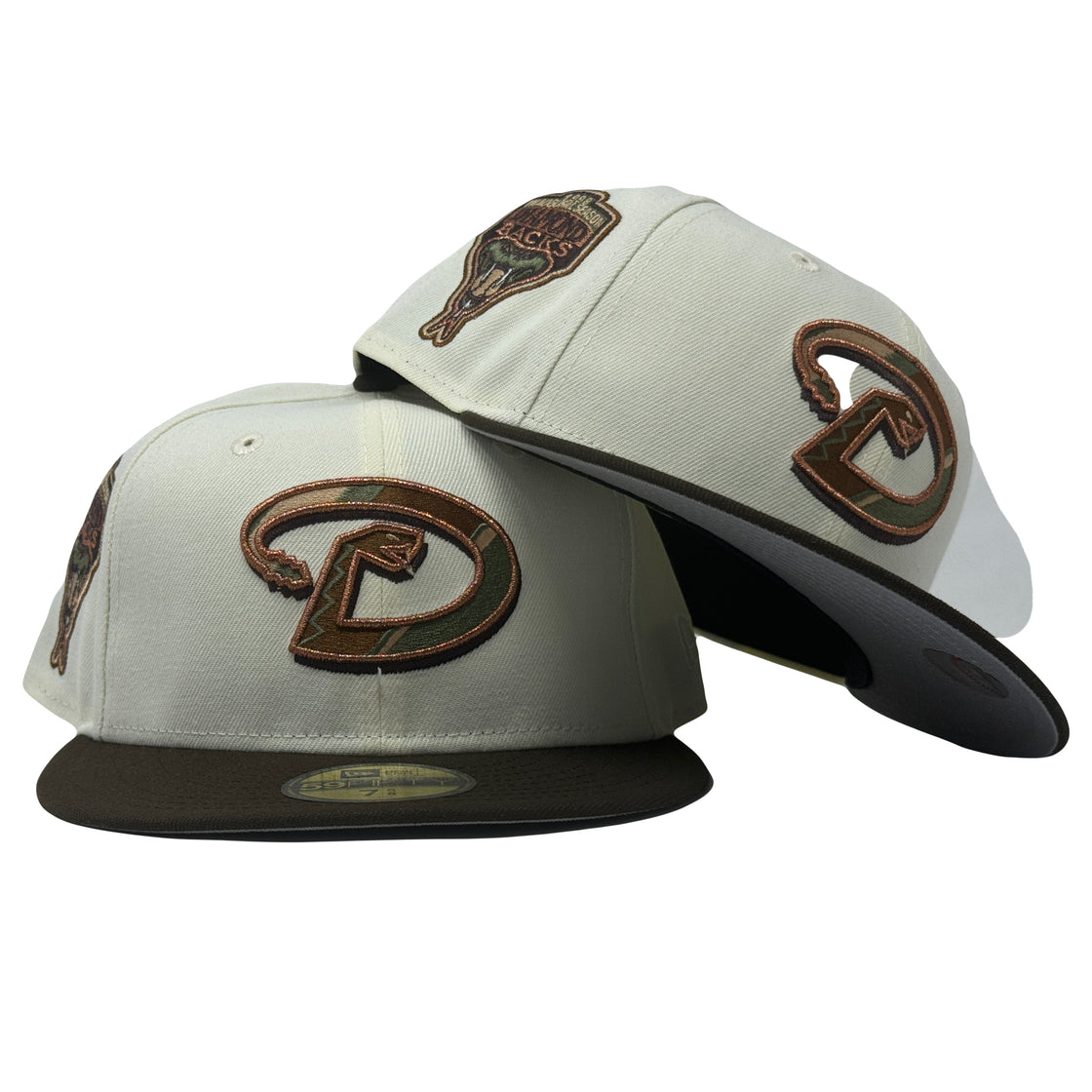 Arizona Diamondbacks 1998 Inaugural Season Chrome Walnut 59Fifty New Era Fitted Hat