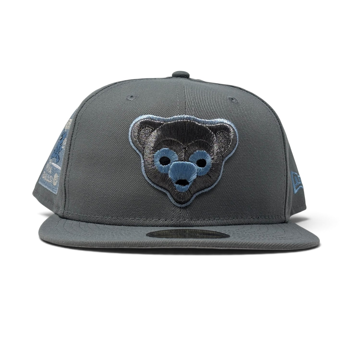 Chicago Cubs Be Alert Foul Ball Logo Fitted Hats-Light Gray