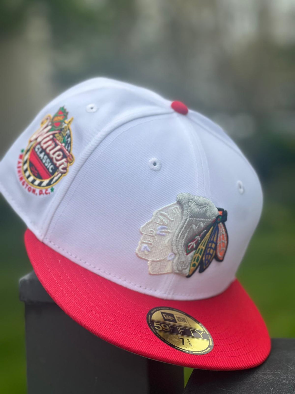 Chicago Blackhawks 2015 Winter Classic New Era Fitted Hats-White Red