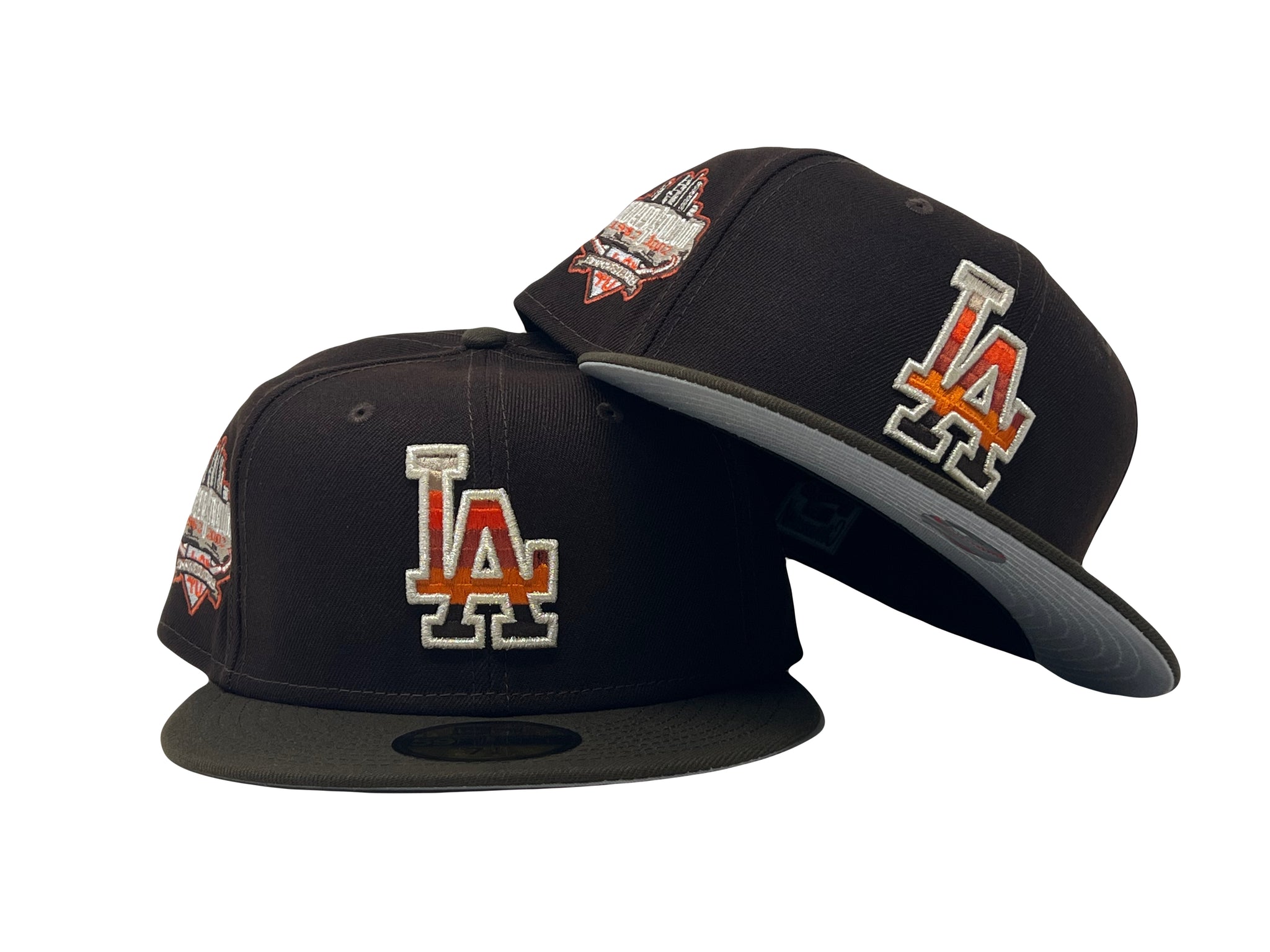 LOS ANGELES DODGERS 40TH ANNIVERSARY RED PINK BRIM NEW ERA FITTED