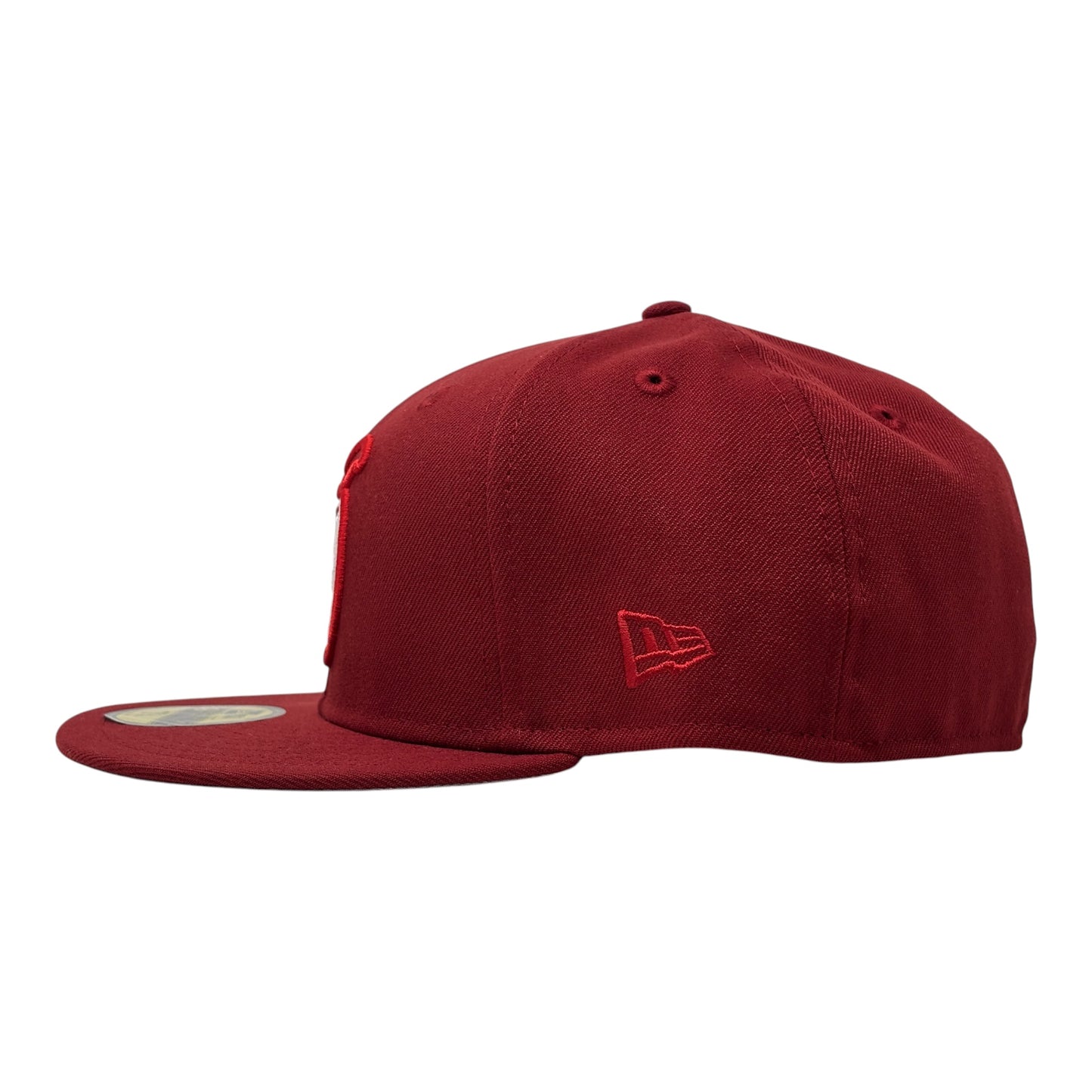 New York Mets 1969 World Series Apple Logo Fitted Hat-Brick Red