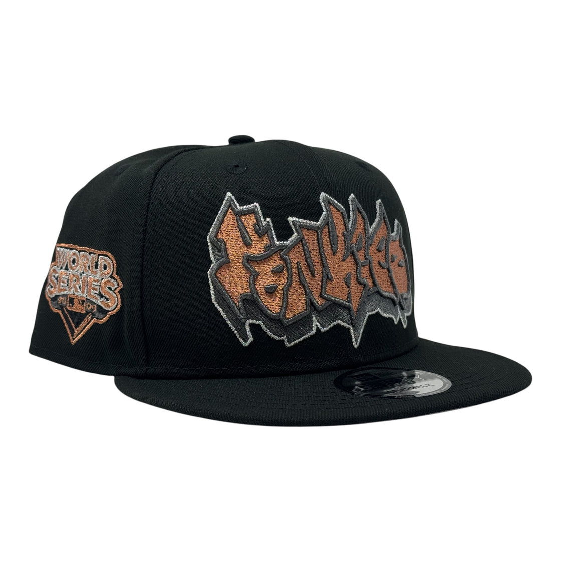 New York Yankees 2009 World Series Graffiti Snapback Hats-Black Copper
