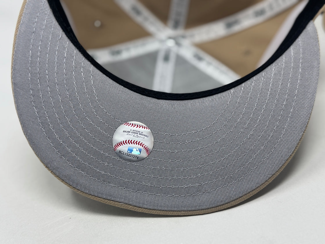 Los Angeles Angels 35th Anniversary Fitted Hat - Tan Olive