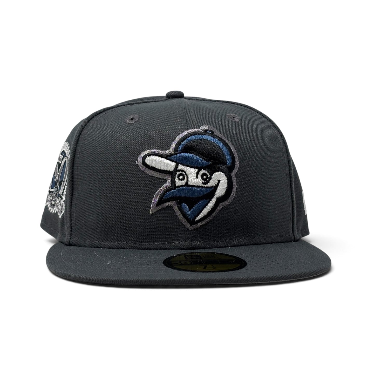 Baltimore Orioles 50th Anniversary Fitted Hat-Dark Gray Navy