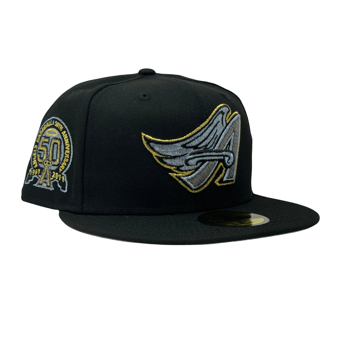 Los Angeles Angels 50th Anniversary Metallic Pack 59Fifty New Era Fitted Hat