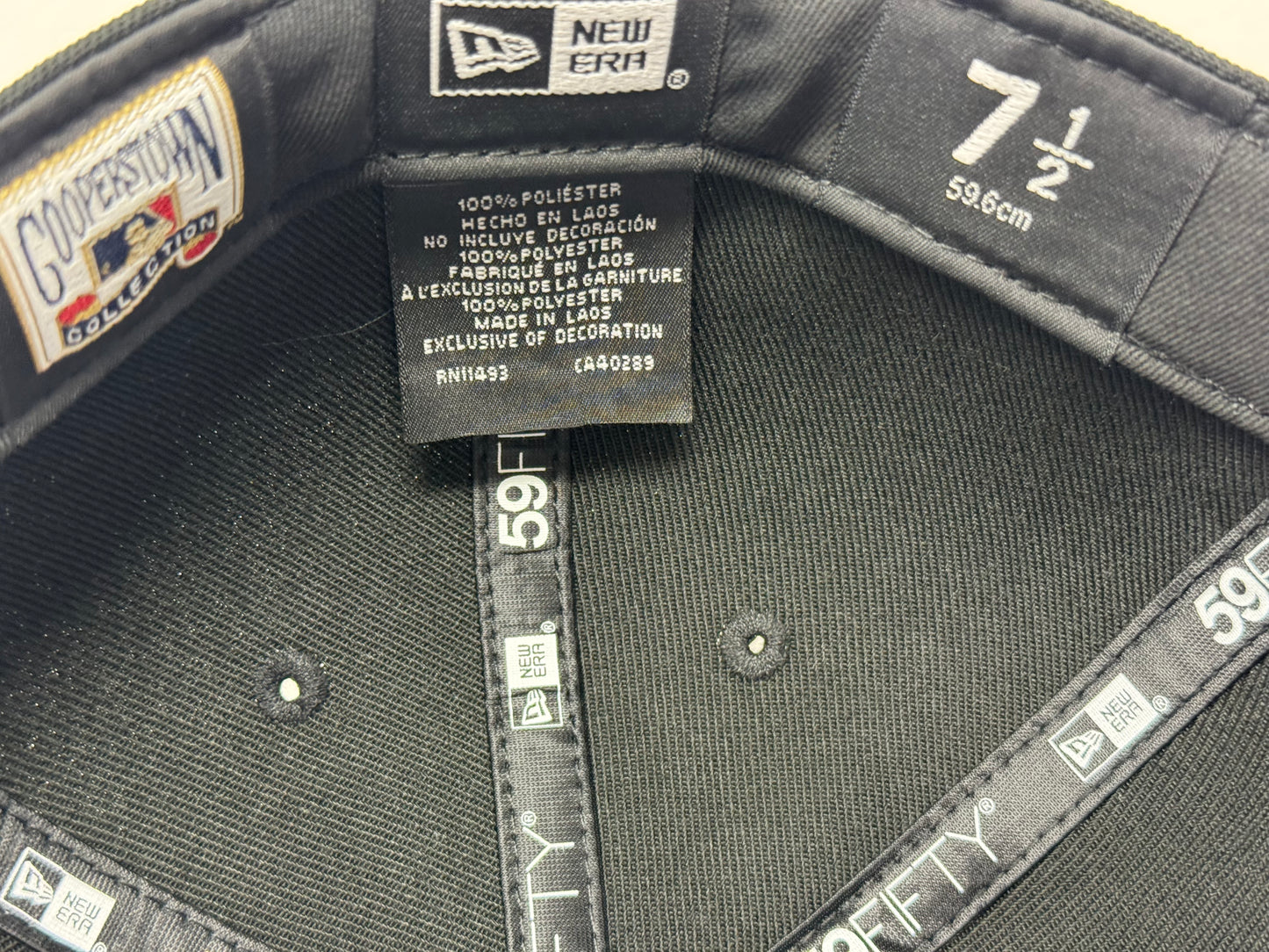 Oakland Athletics 1989 World Series Fusion Purple  Brim Fitted Hat-Black