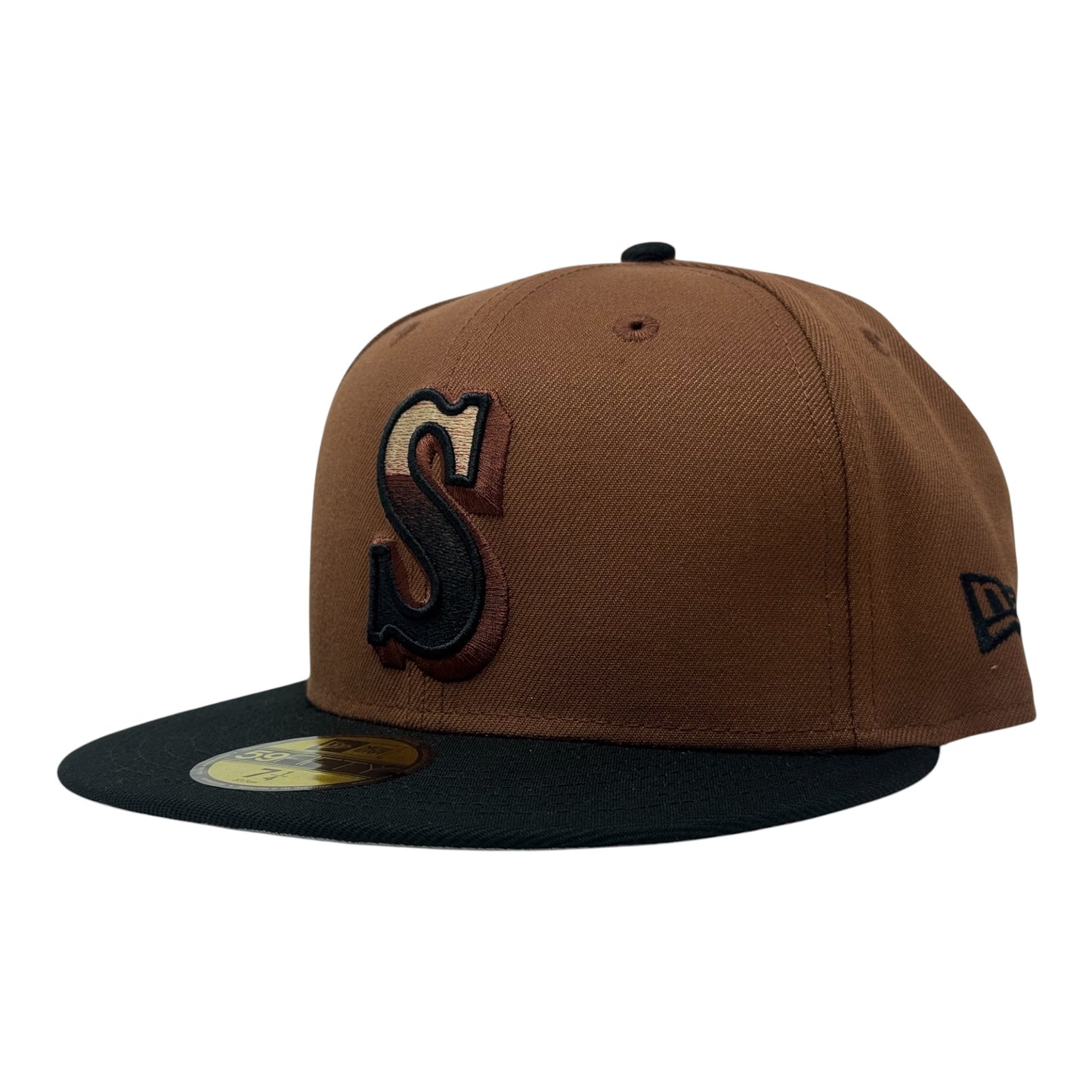 Seattle Mariners 40th Anniversary Gradient Logo Fitted Hats-Pearlized LX