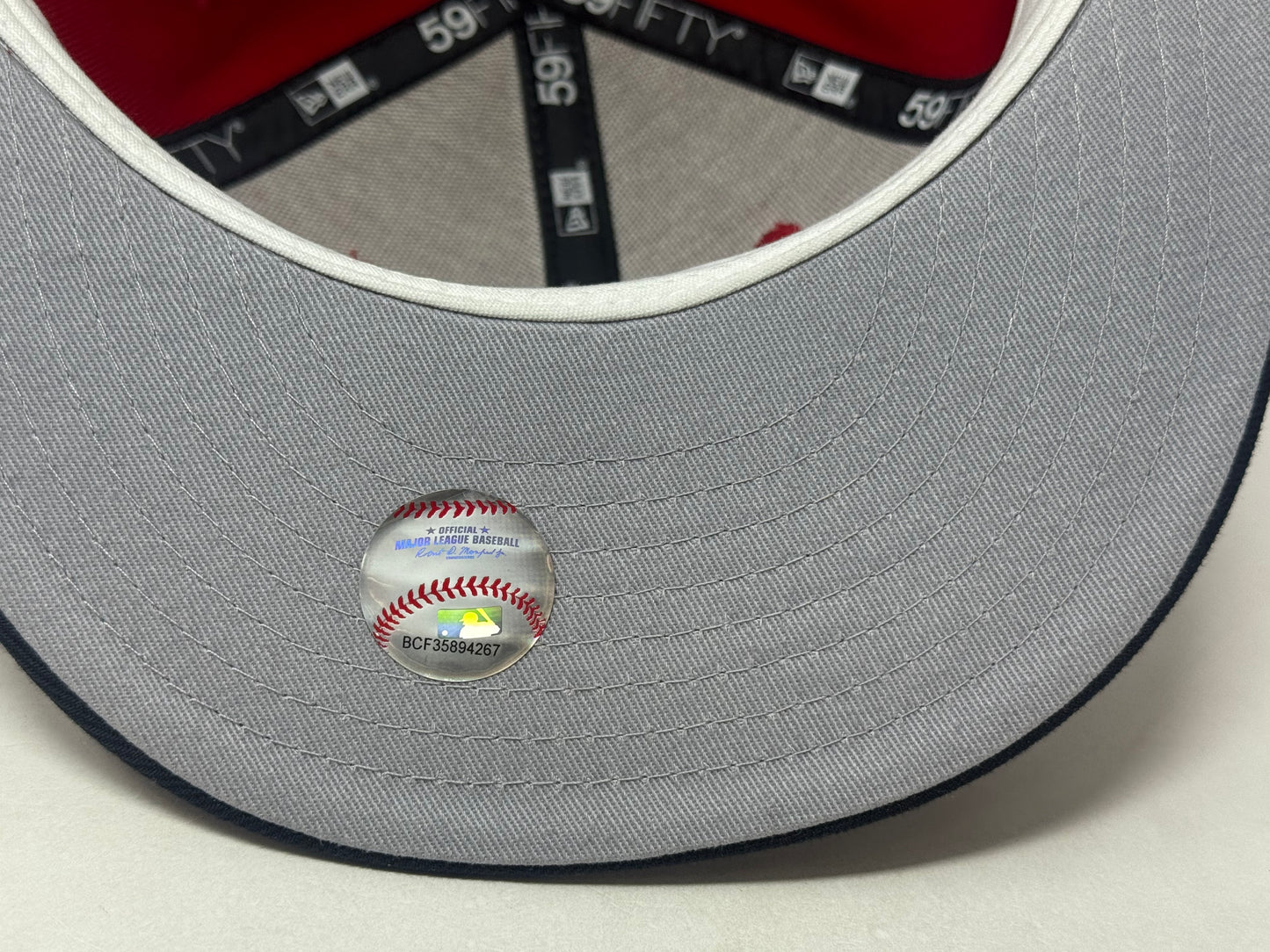 St. Louis Cardinals 1967 World Series Champions Fitted Hat-Red Navy