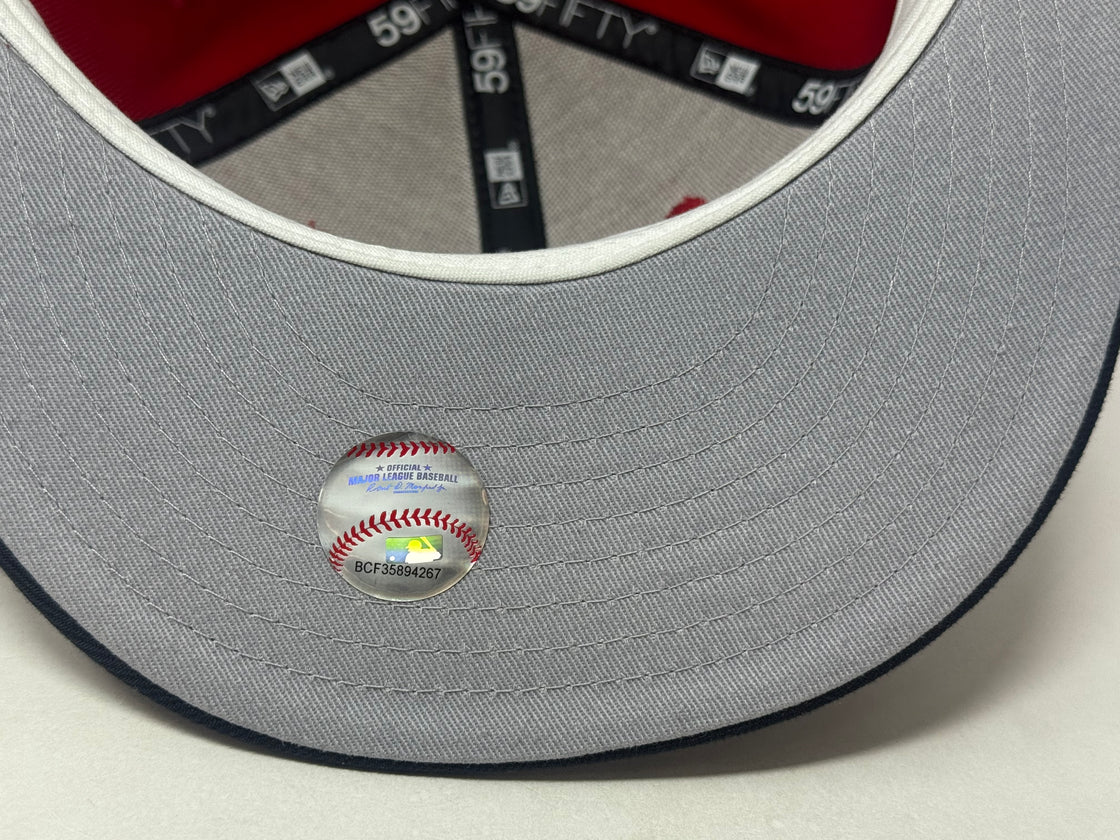 St. Louis Cardinals 1967 World Series Champions Fitted Hat-Red Navy