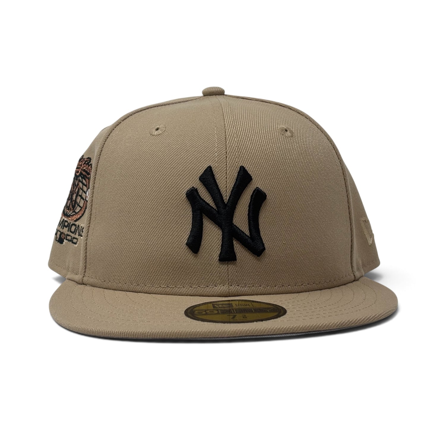 New York Yankees 2000 World Series Champions Fitted Hats-Camel