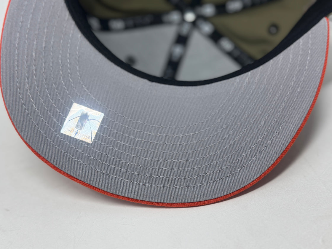 New York Knicks 1946 Established Fitted Hats-Camouflage Orange