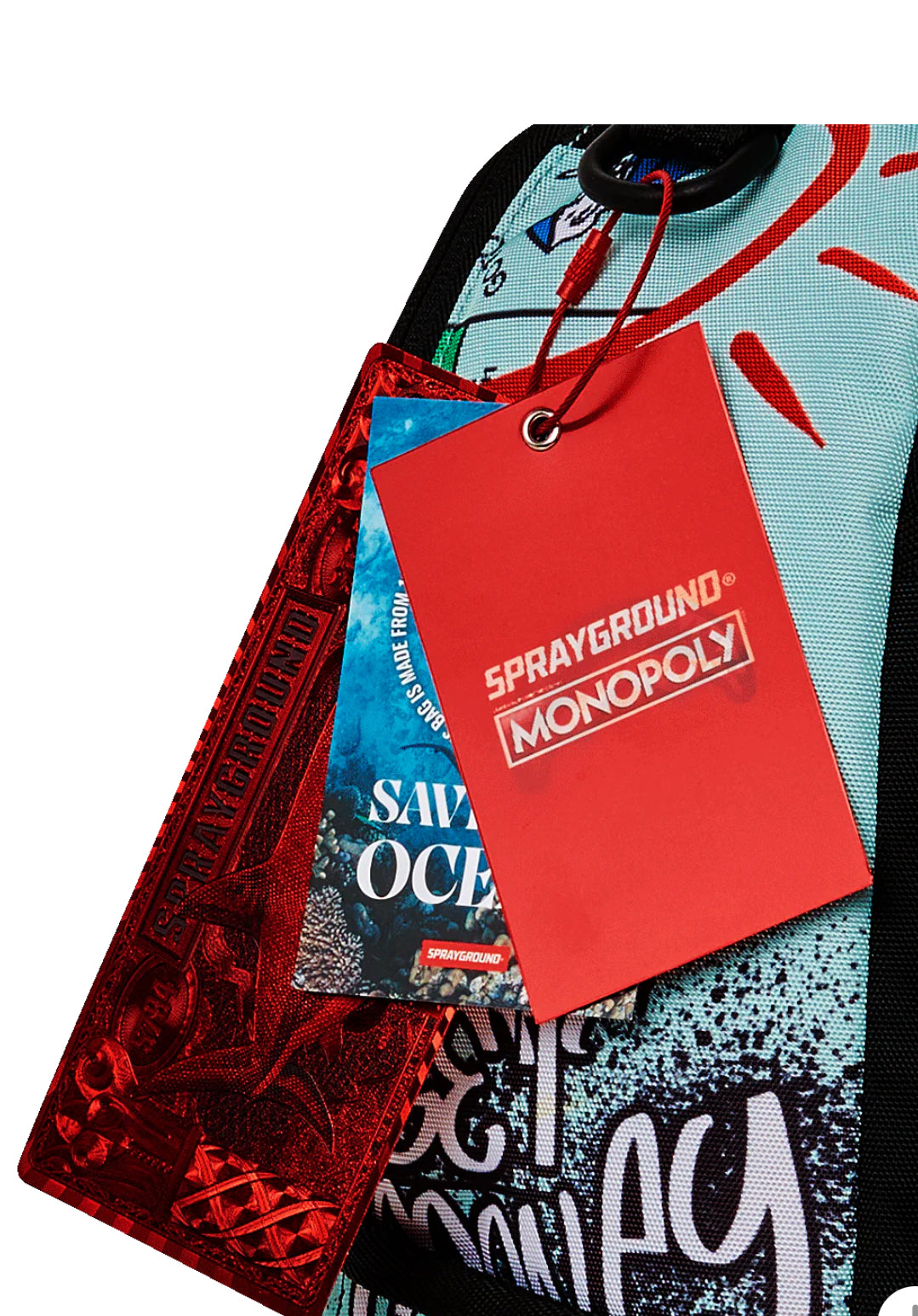 Sprayground Monopoly Do Not Pass Go DLXSR Backpack