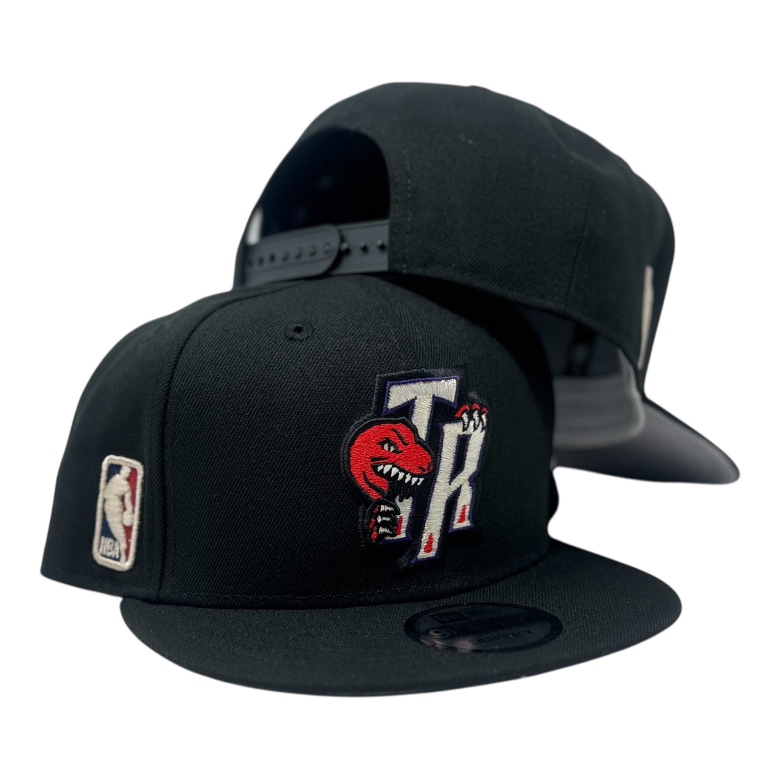 Toronto Raptors Hardwood Classics Team Snapback Hat-Black