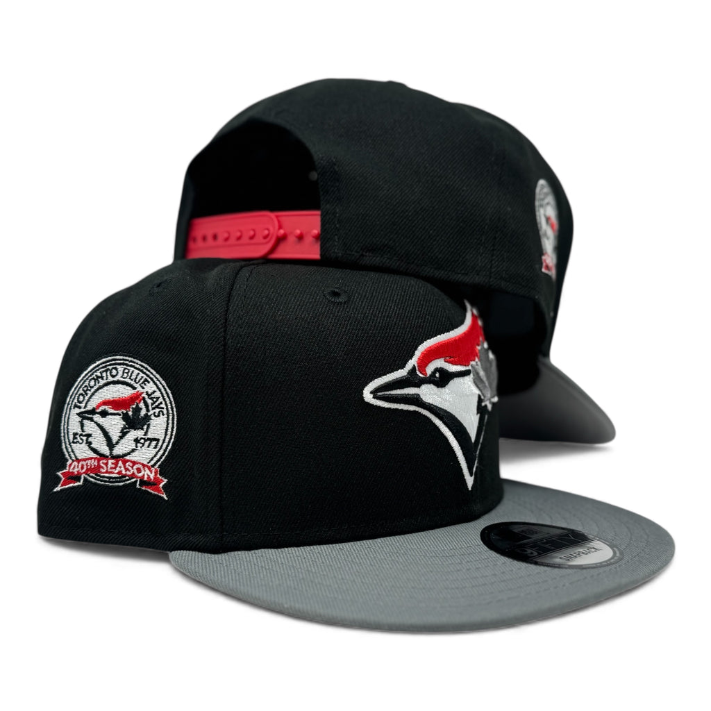 Toronto Blue Jays 40th Anniversary Snapback hat Black/silver
