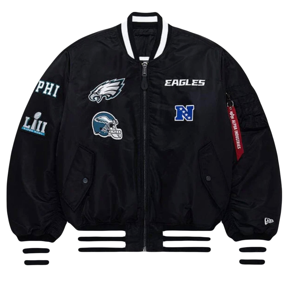 Philadelphia Eagles X Alpha X New Era Ma-1 Bomber Jacket