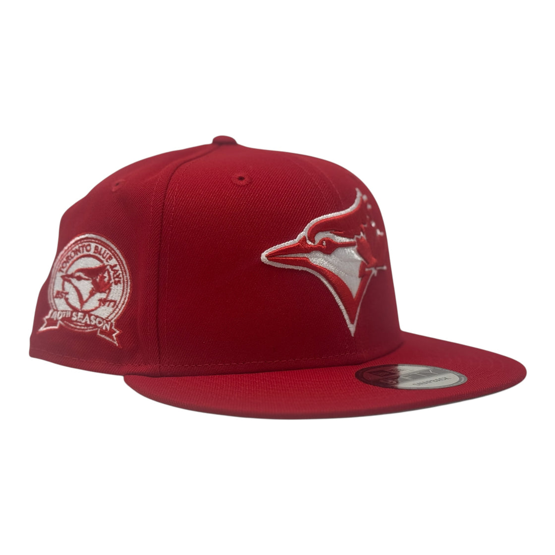 Toronto Blue Jays 40th Anniversary Snapback hat-Red