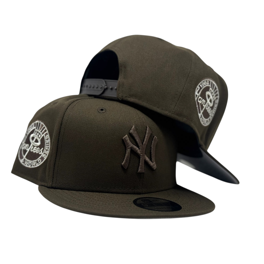New York Yankees 1962 World Series Snapback Hats-Brown