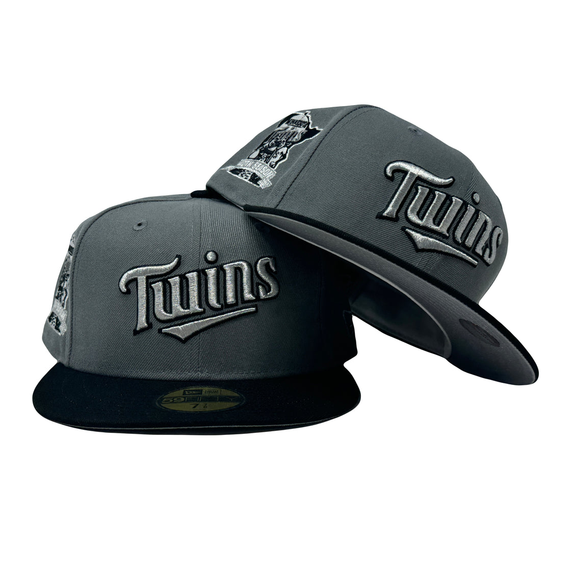 Minnesota Twins 40th Anniversary Gray Brim 59Fifty New Era Fitted Hat