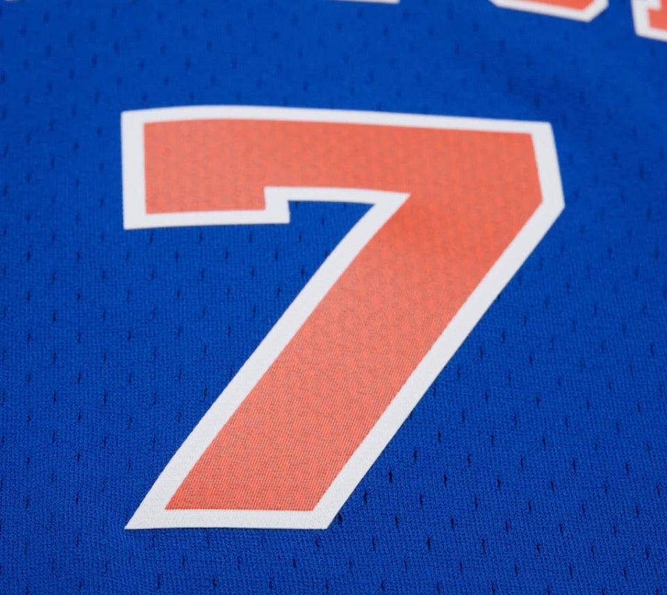 NBA Dark Jersey New York Knicks 2010 Carmelo Anthony  Blue Swingman