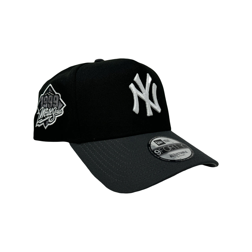 New York Yankees 1999 World Series Black Dark Gray New Era 9forty A-Frame Snapback Hat