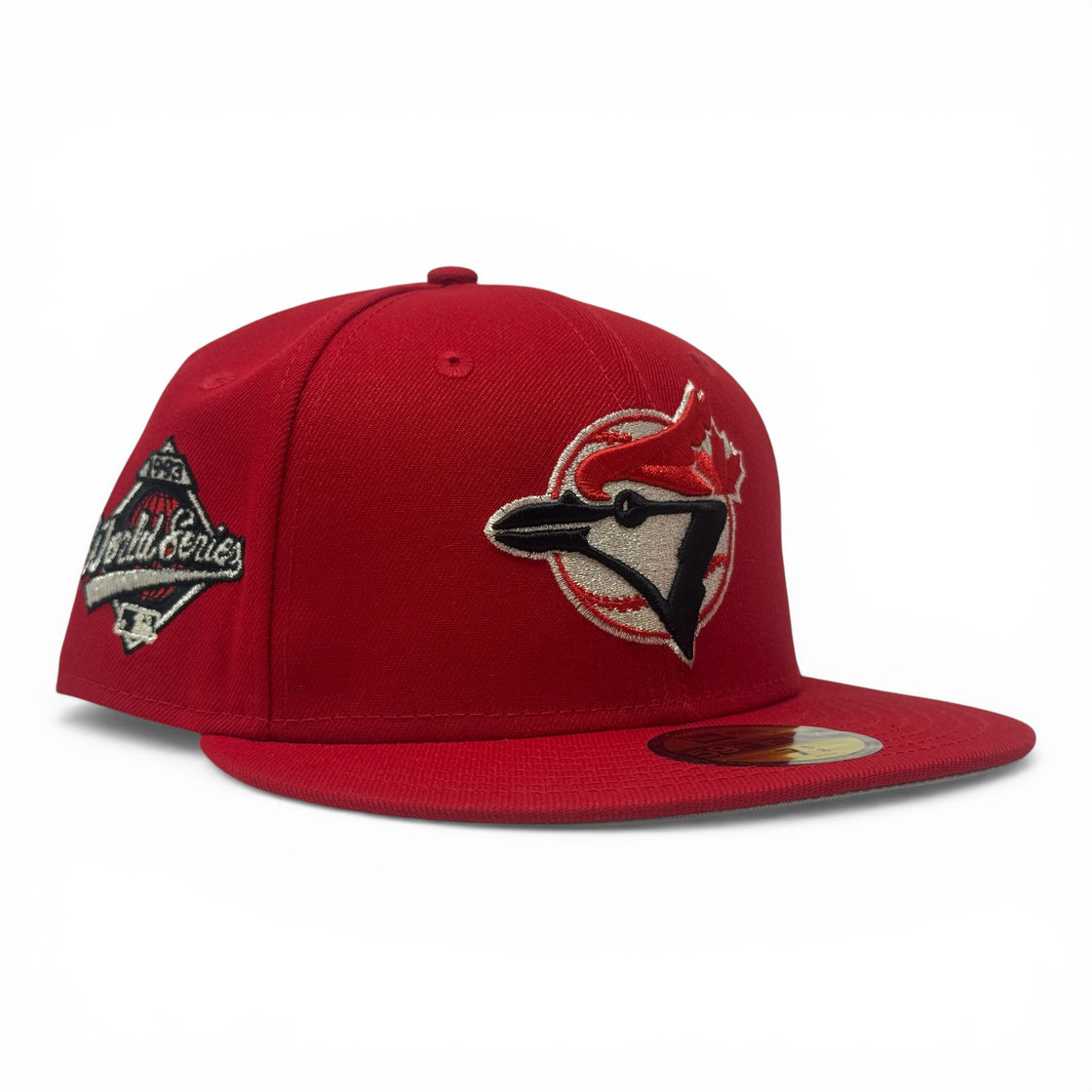 Toronto Blue Jays 1993 World Series Fitted Hats-Red