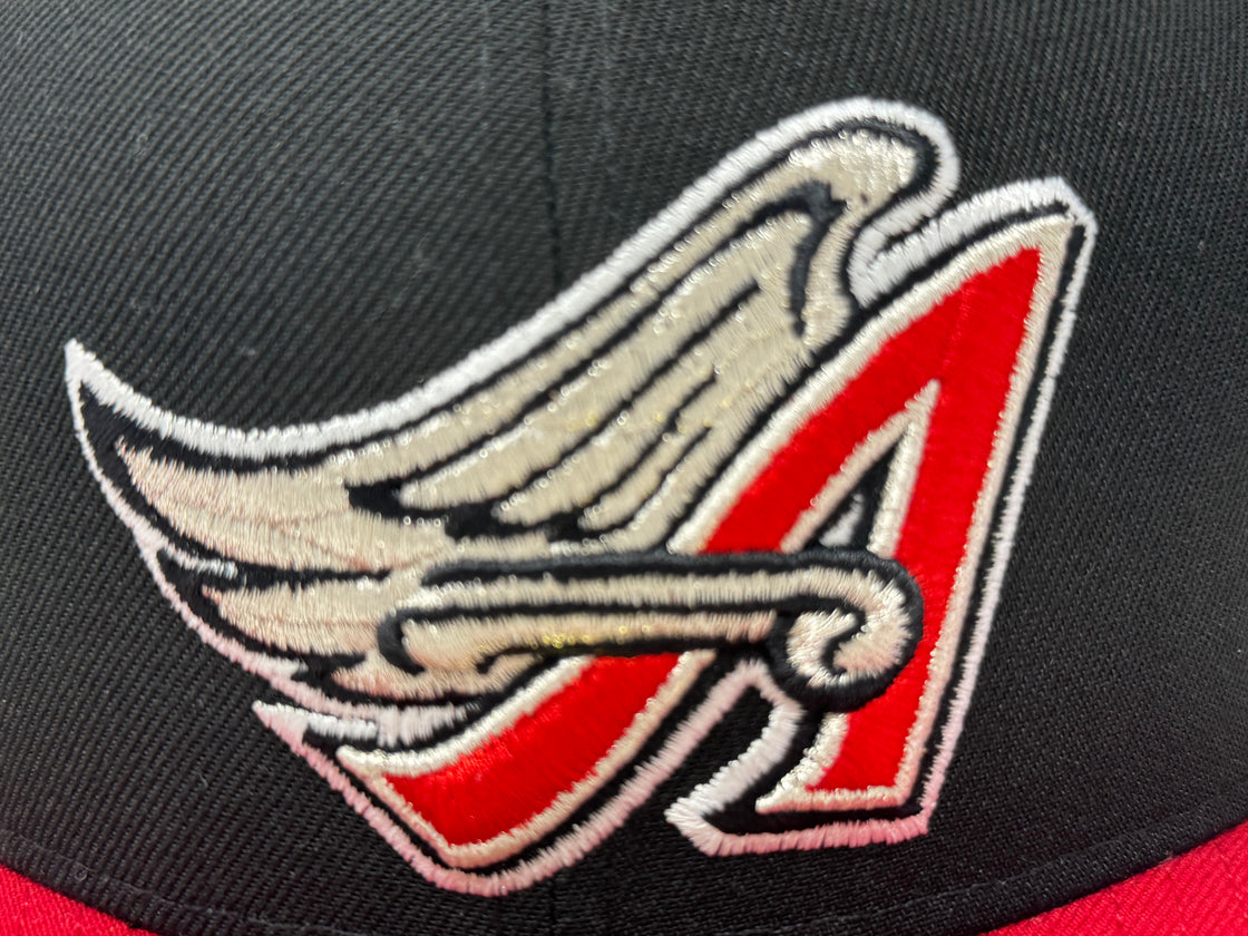 Los Angeles Angels 59Fifty Fitted Hats-Black Red